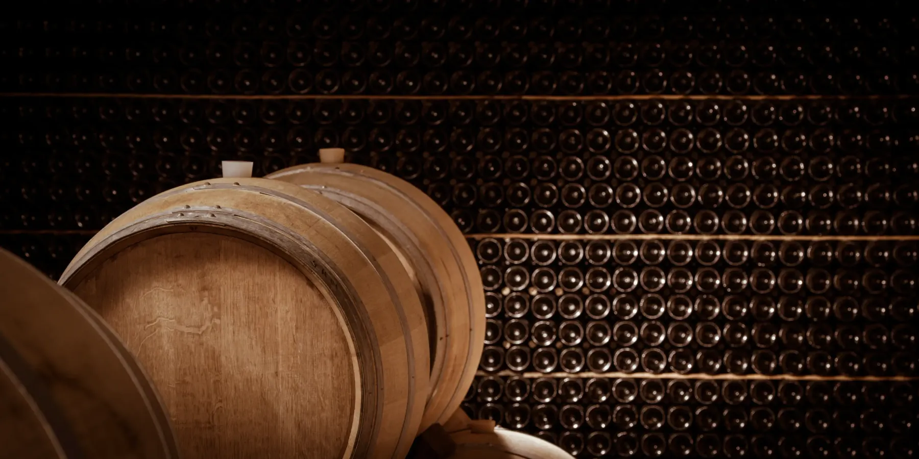 Cave à vin, conservation en barriques et bouteilles