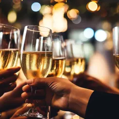 Fêtes de fin d'année : Célébrez l'amour, la gratitude et la convivialité avec la bouteille de vin parfaite pour égayer le coeur et les papilles de vos proches.