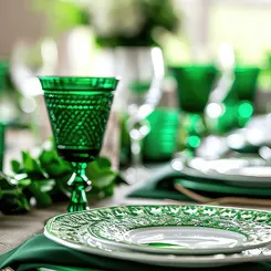 Table de Saint Patrick et vin