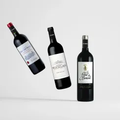 Les bouteilles de vin du millésime 2014 à Bordeaux
