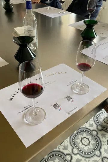 Dégustation primeurs 2022 au Château Beau-Séjour Bécot