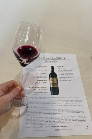 Dégustation primeurs 2022 au Château Cantenac Brown