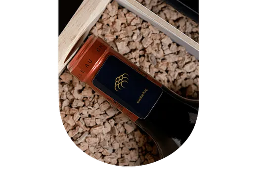 Puce Tag bouteille de vin U'wine