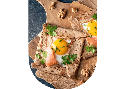 Galette aux fruits de mer et vin blanc sec l U'wine