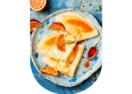 Crêpe Suzette et vin blanc moelleux l U'wine
