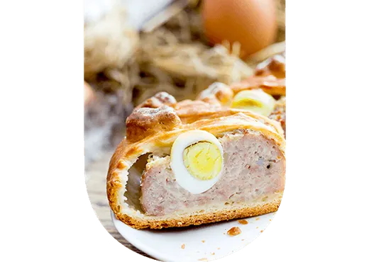 Pâté de Pâques et vin blanc
